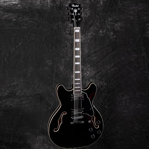 Redid Semi-Hollow Body Electric Guitar RD-100 with F-Hole, Maple Neck, Humbucker Pickups G2932