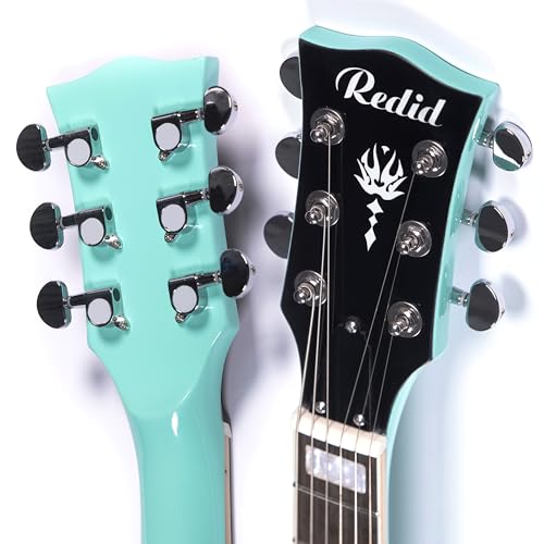 Redid Semi-Hollow Body Electric Guitar RD-100 with F-Hole, Maple Neck, Humbucker Pickups G2932