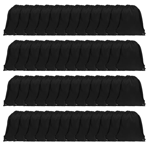 GoodtoU 40 Pack Drawstring Backpacks Waterproof Nylon Cinch Bags for School Gym N792