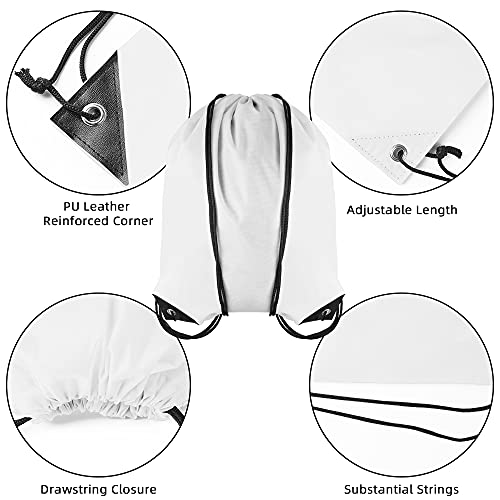 GoodtoU 40 Pack Drawstring Backpacks Waterproof Nylon Cinch Bags for School Gym N792