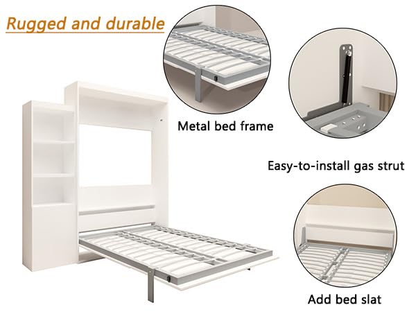 Ball & Cast Queen Murphy Bed Wall Chest with USB and Storage X29201