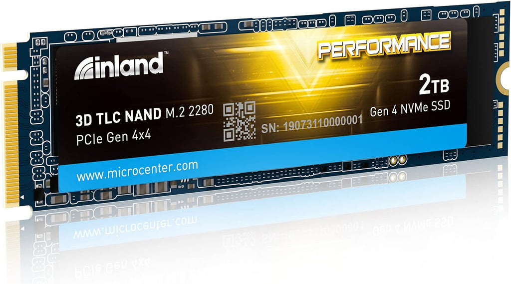 Inland Performance 1TB PCIe Gen 4.0 NVMe M.2 2280 Internal SSD U974