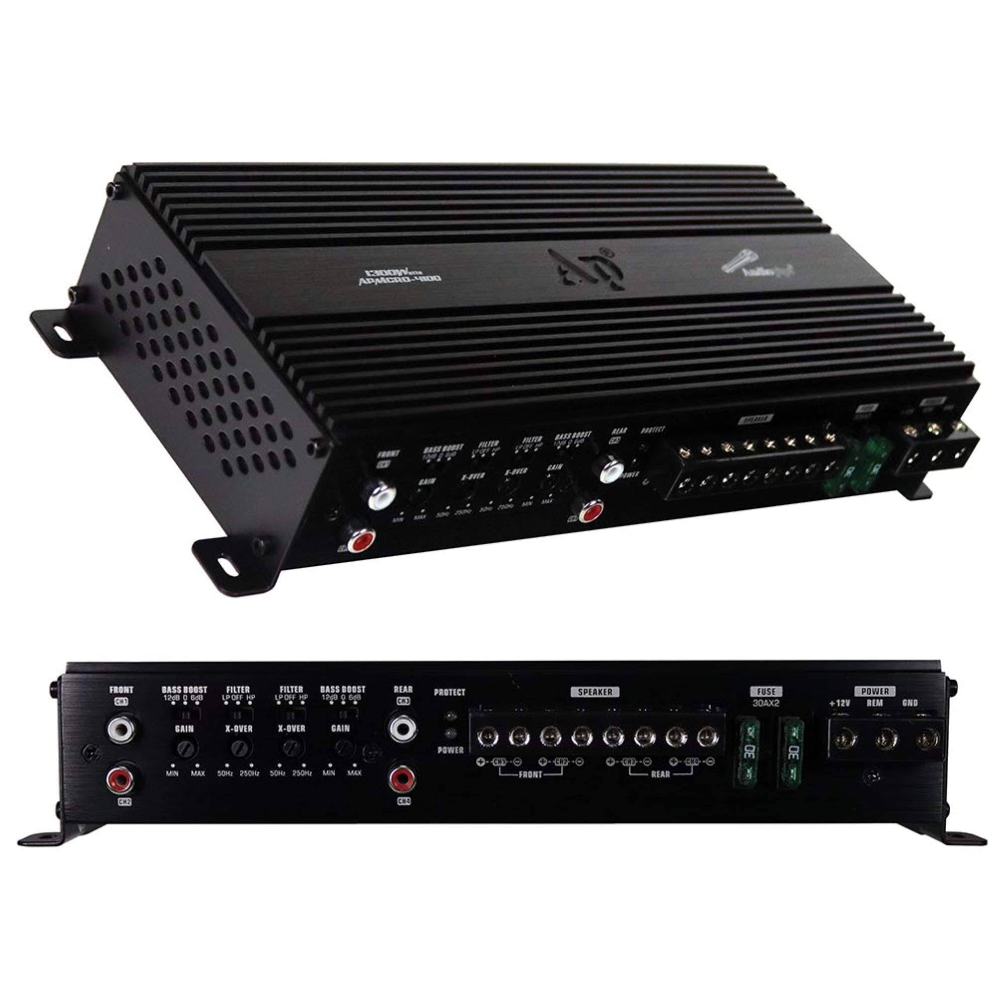 Audiopipe Apmcro-4100 Micro 4 Channel Amplifier 1300W R563