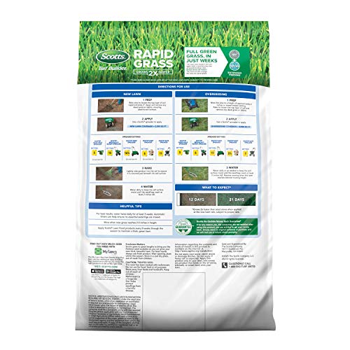 Scotts Turf Builder Rapid Grass Sun and Shade Mix, Grass Seed and Fertilizer, 16 lbs. V91162