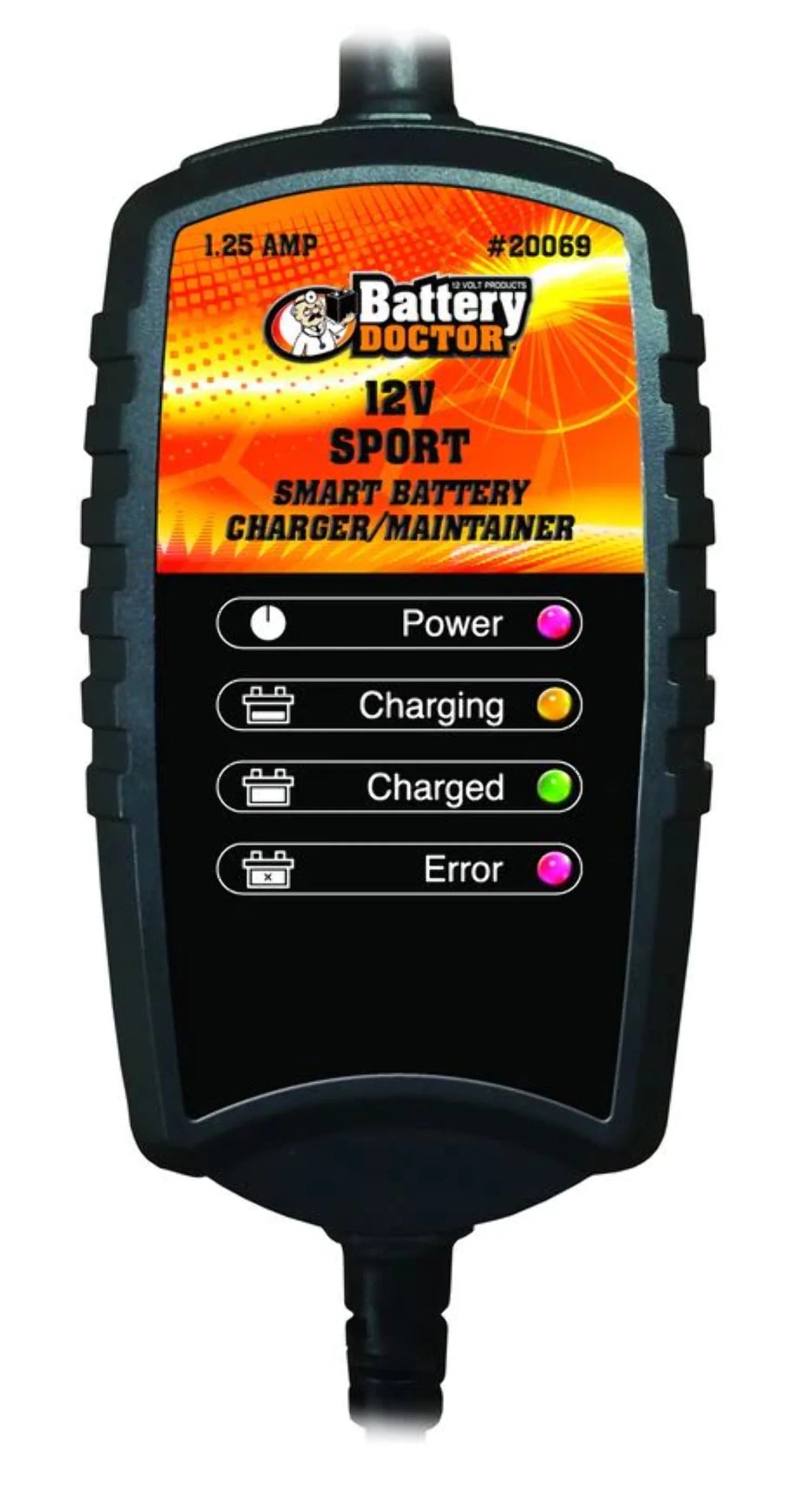 Battery Tender Plus 12V Battery Charger and Maintainer 1.25 Amp for Motorcycles, ATVs, UTVs G9853