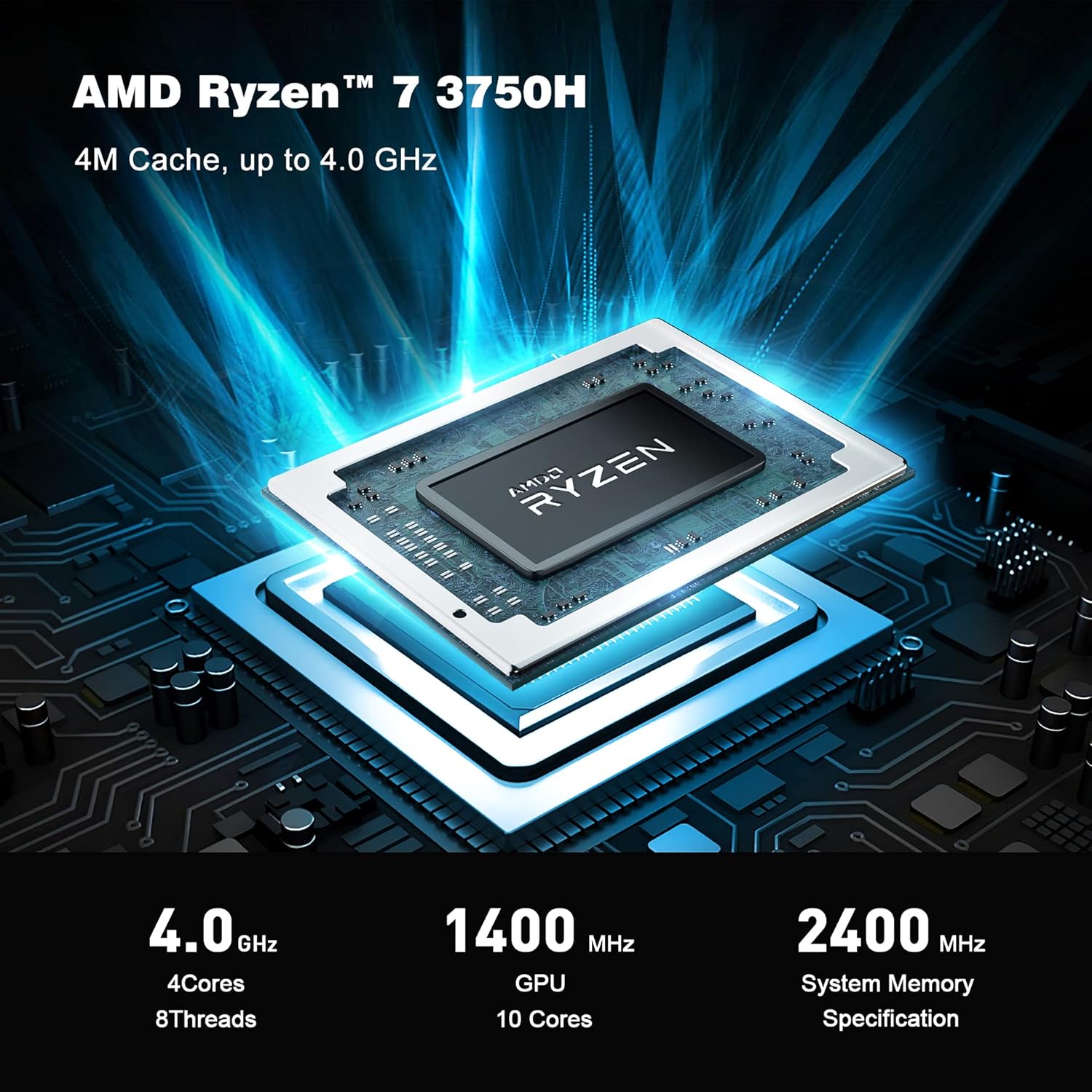 Beelink SER3 Mini PC AMD Ryzen 7 3750H 16GB RAM 500GB SSD Windows 11 Pro E1838