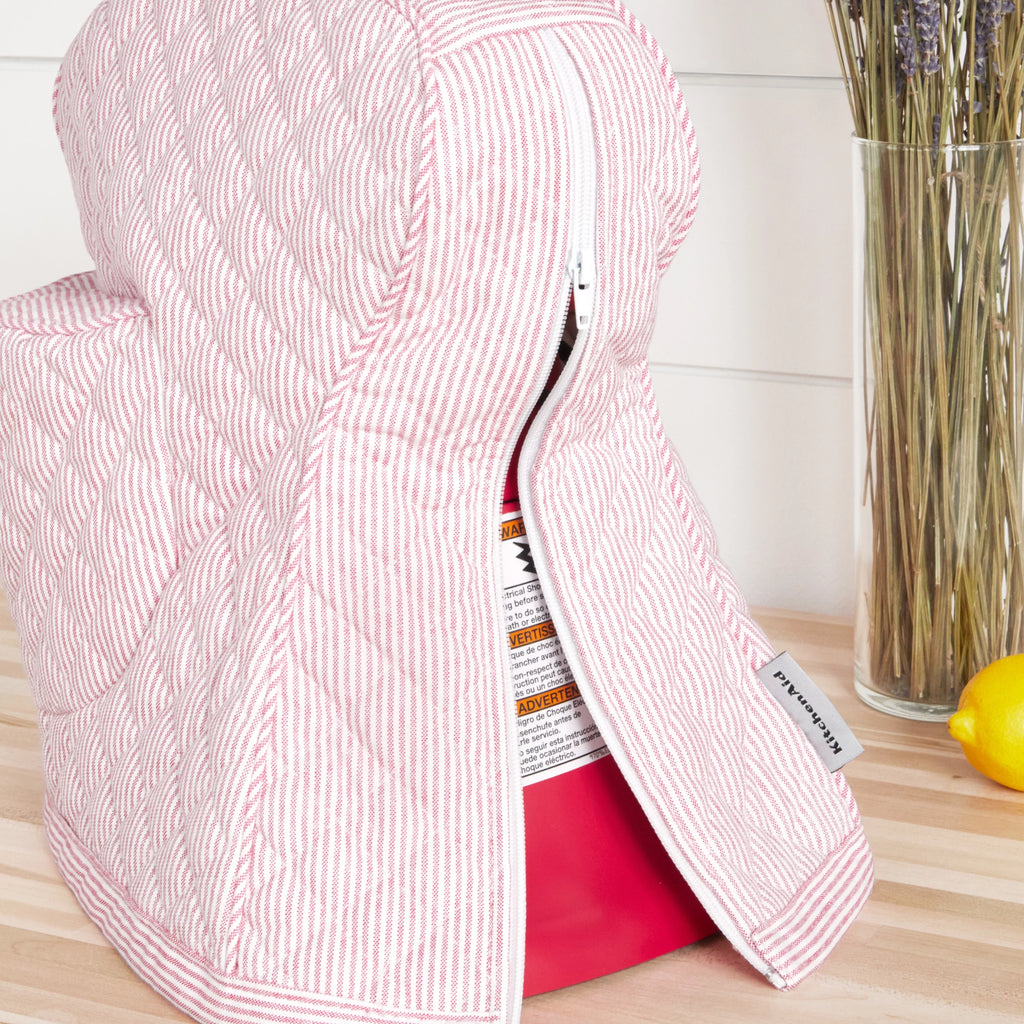 KITCHENAID Tilt-Head Stand Mixer Cover, Quilted Cotton, Hibiscus Pink T11453