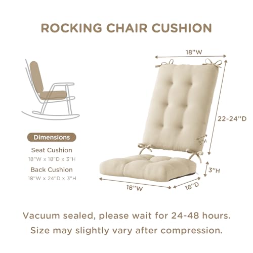 Codi Outdoor Rocking Chair Cushion, Water Resistant, Sage 1PK P38027
