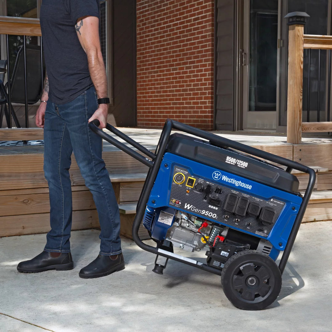 Westinghouse 12,500 Peak Watt Dual Fuel Portable Generator, Gas/Propane Y811