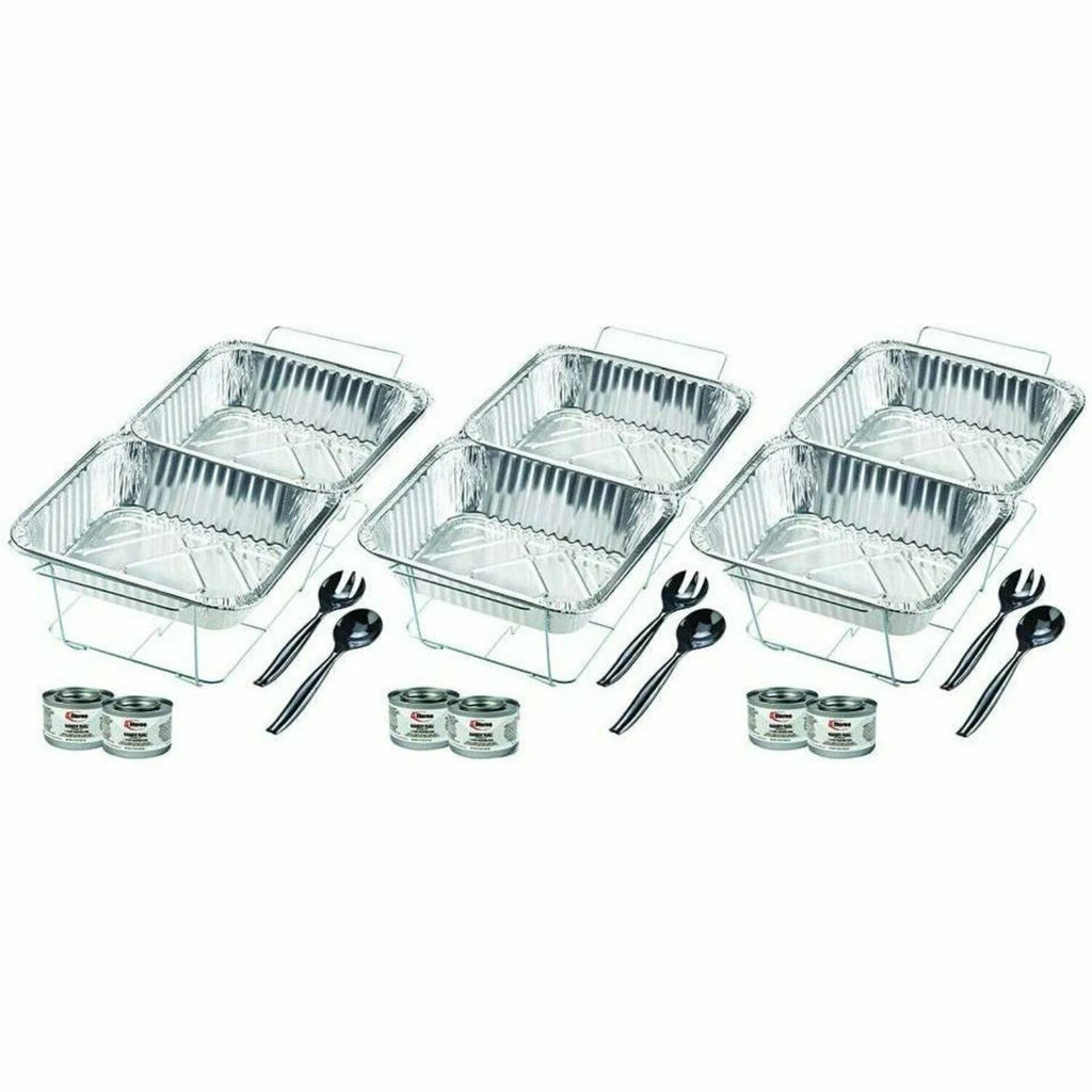 Disposable Aluminum Chafing Dish Buffet Party Set 24PC V56871