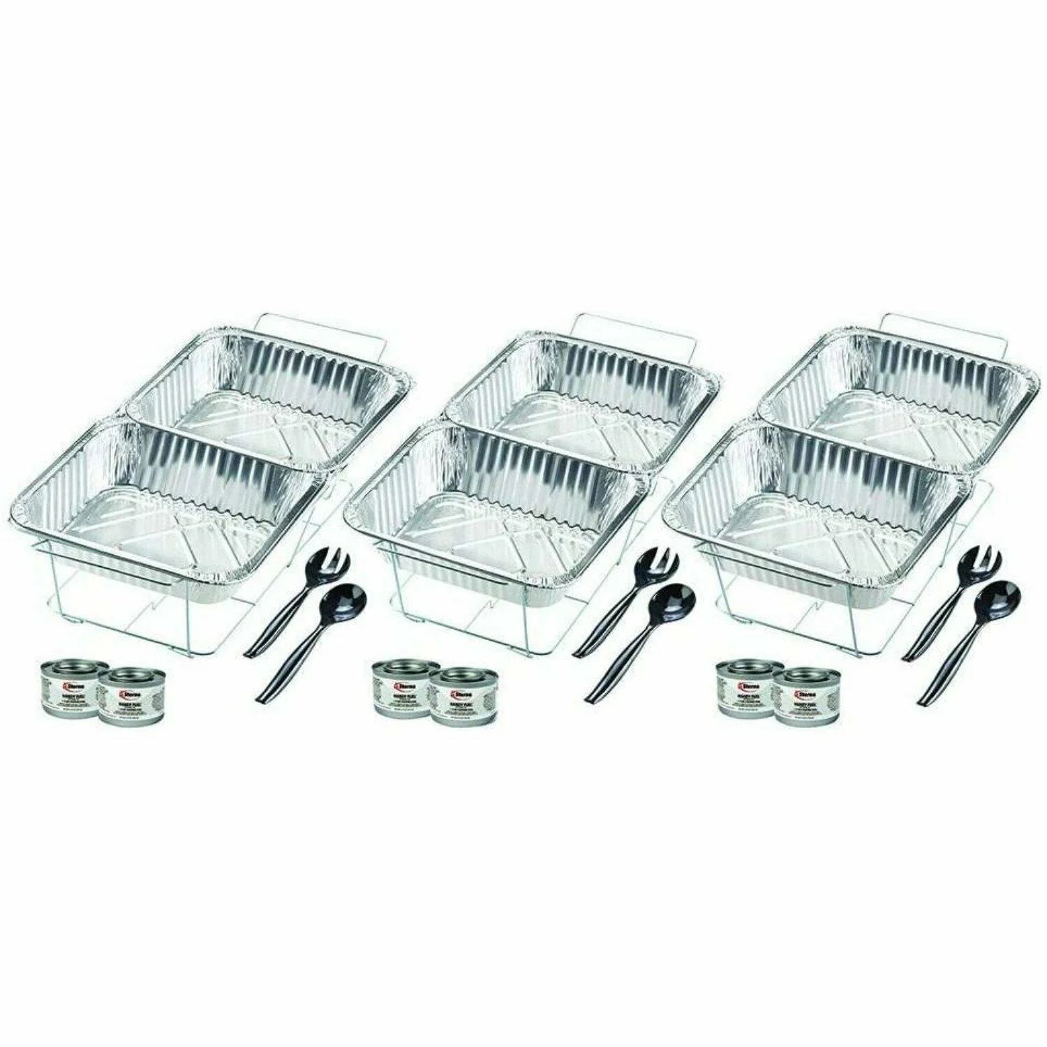 Disposable Aluminum Chafing Dish Buffet Party Set 24PC V56871