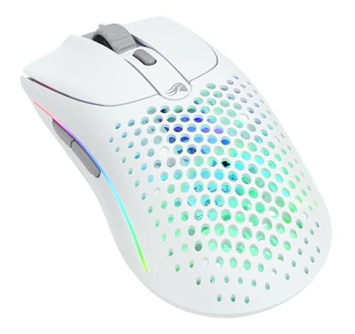 Glorious Gaming Model D 2 Wireless Ergonomic Mouse, 66g, White V612