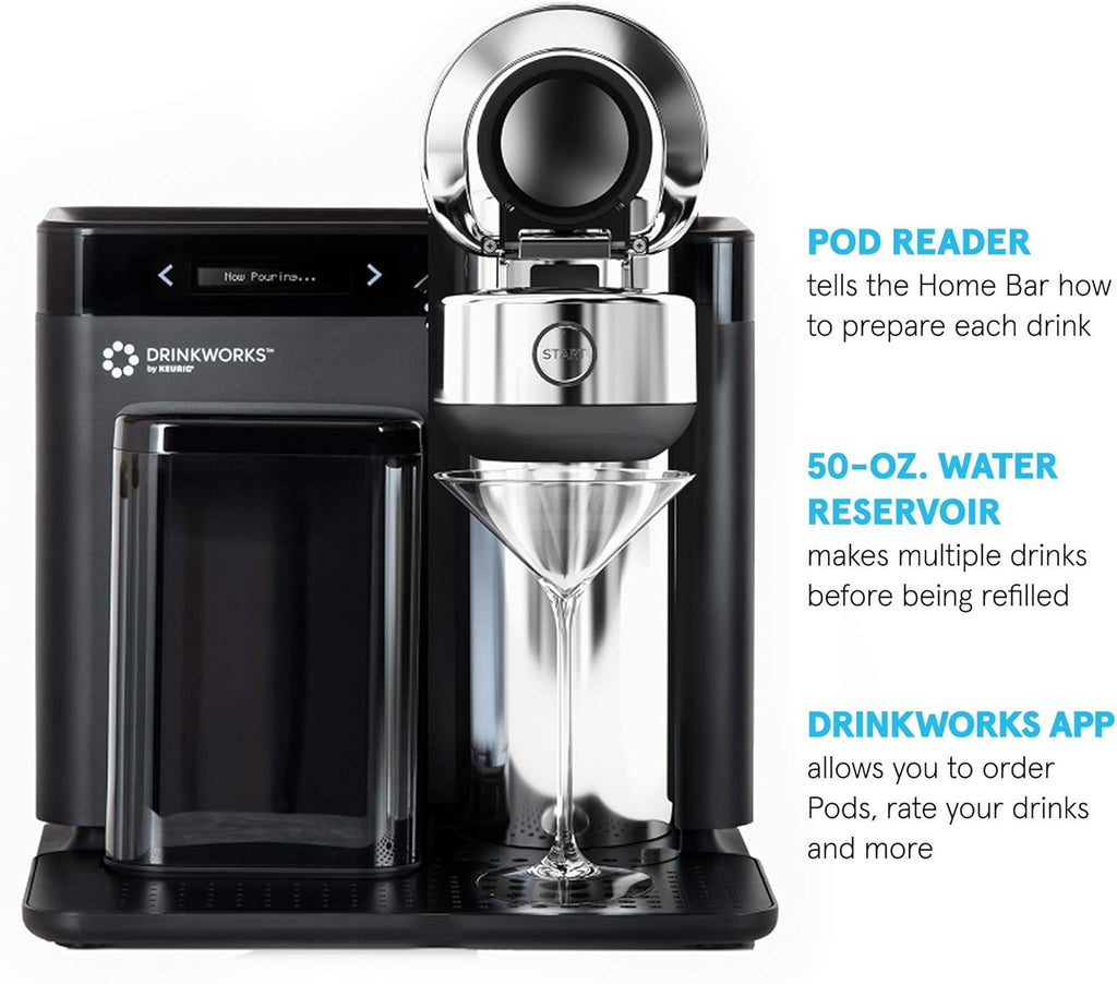 Drinkworks Home Bar Pro by Keurig, Single-Serve Cocktail Maker T509341
