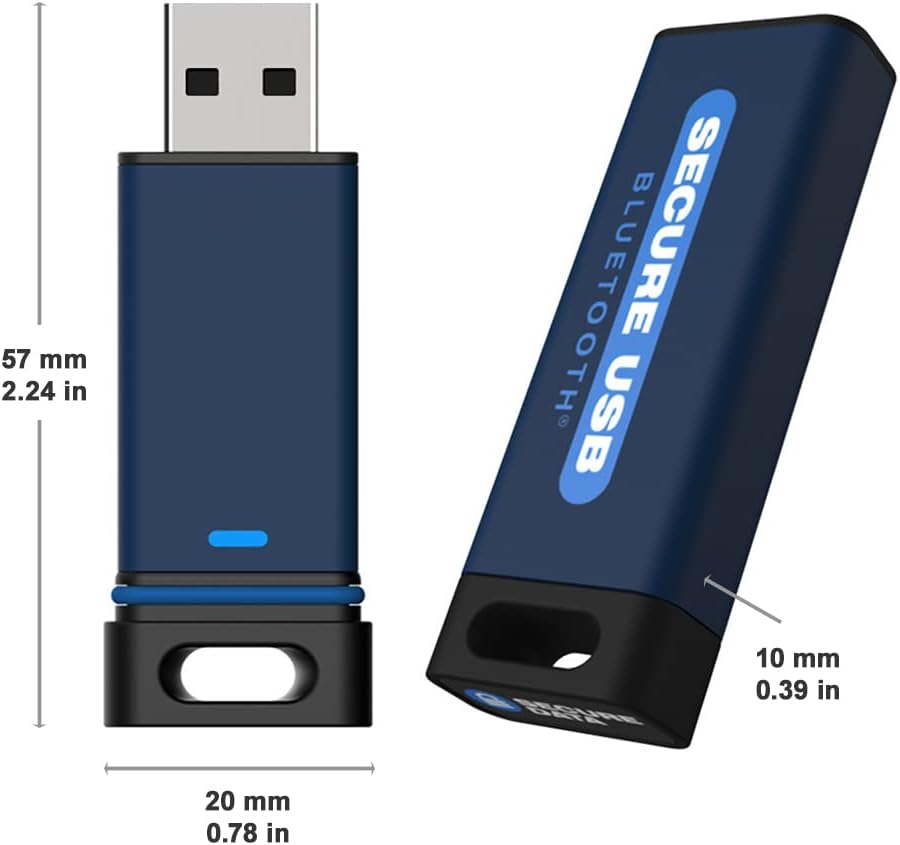 SecureData 64GB SecureUSB BT Encrypted Flash Drive O1859