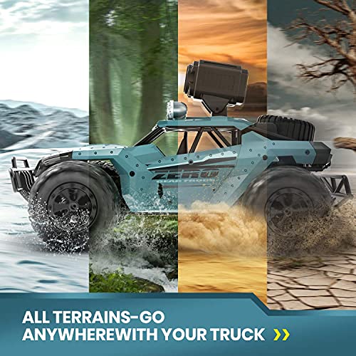 DEERC DE65 Remote Control Car with 1080P HD Camera, 1:16 Scale RC Monster Truck P9812