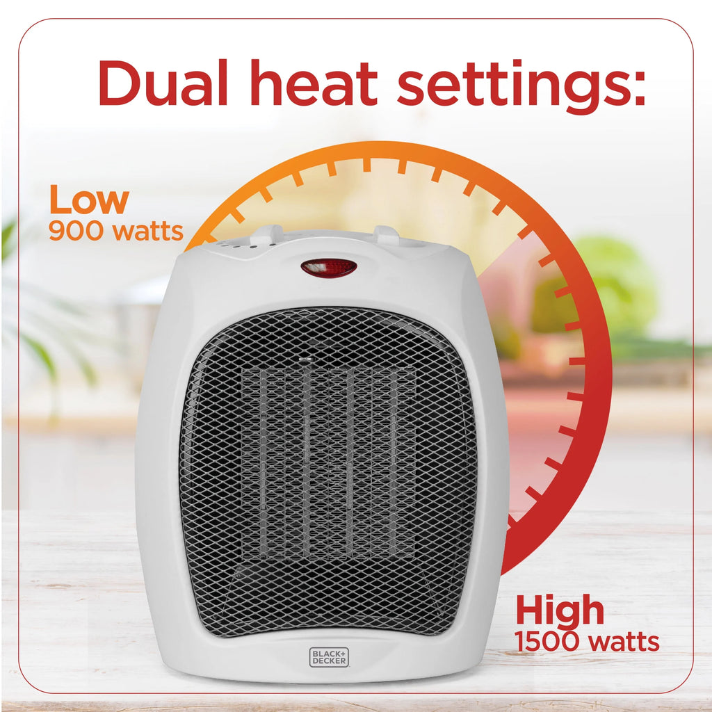 Black+Decker Portable Ceramic Space Heater 1500W W68162