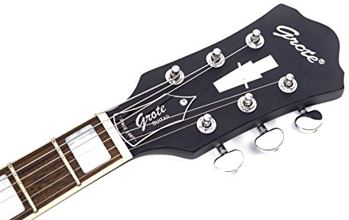 GROTE Semi-Hollow Electric Guitar P90 Grey P43324