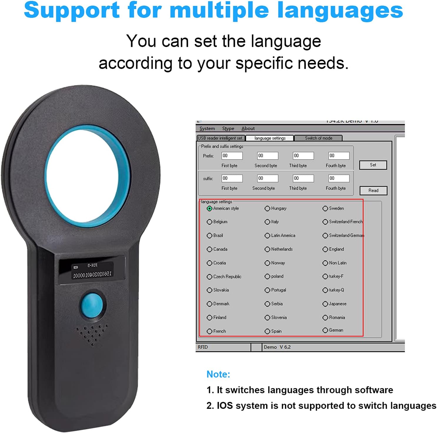 Pet Microchip Scanner Animal Tag Reader Pack of 2 K6955