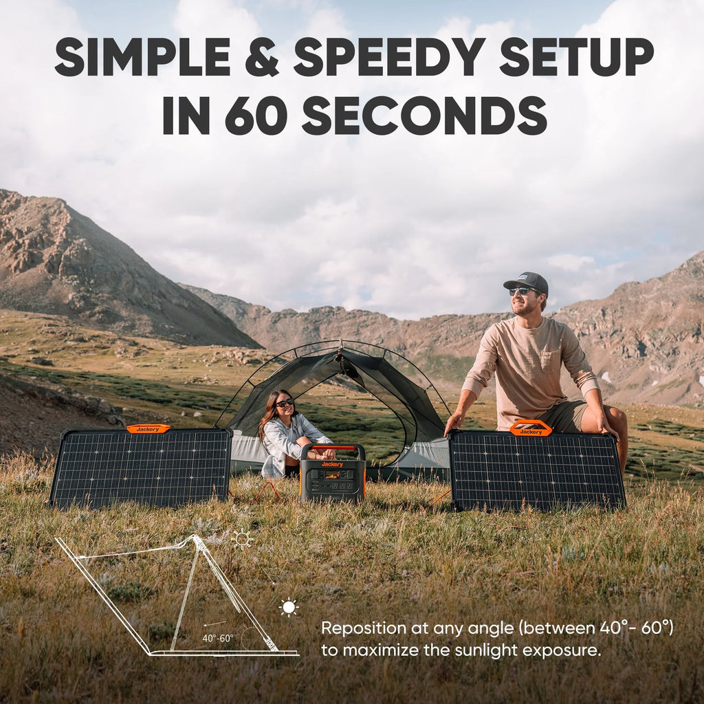 Jackery Solar Panel 100W Portable for Explorer Power Stations E668
