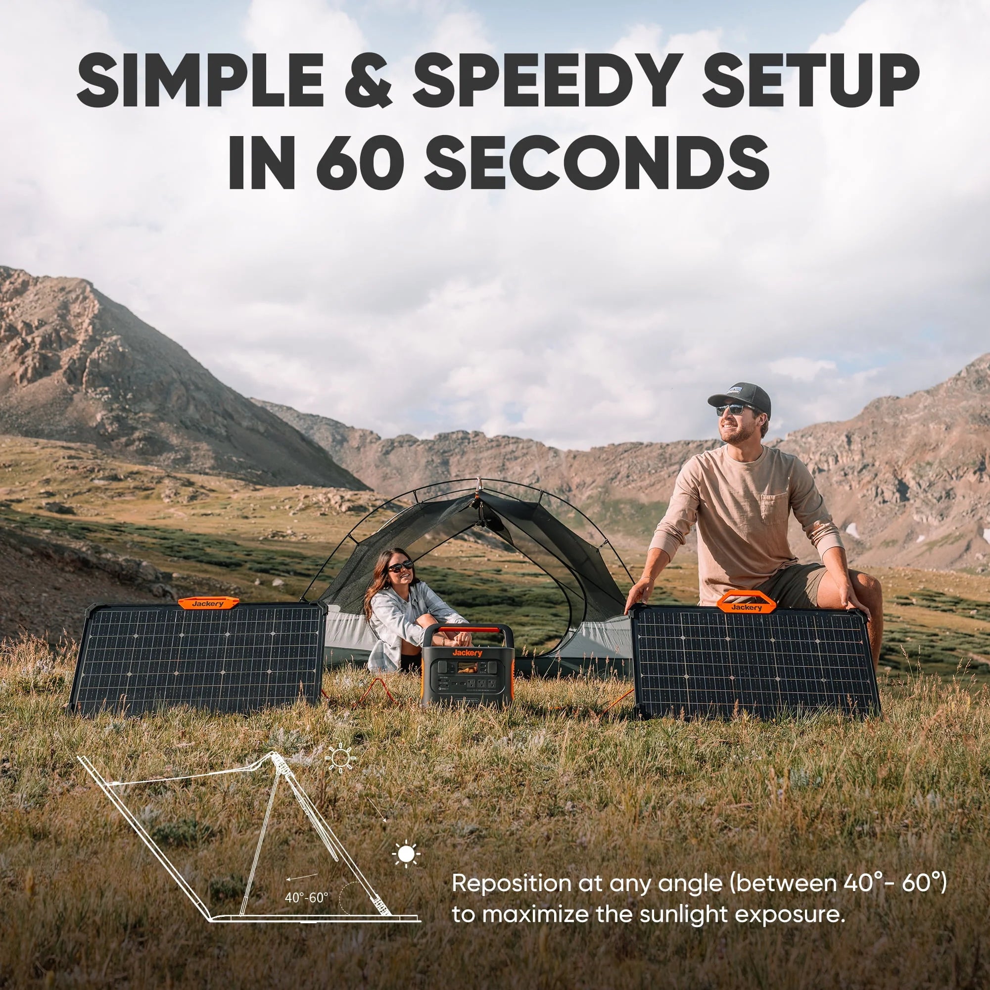 Jackery Solar Panel 100W Portable for Explorer Power Stations E668