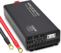 Pure Sine Wave Power Inverter 1500W Peak 3000W Inverter DC 12V to AC 110V 120V with 2 AC Outlets LCD Display for Home Solar System RV Professional-Grade Voltage Converter Sine Wave Inverter