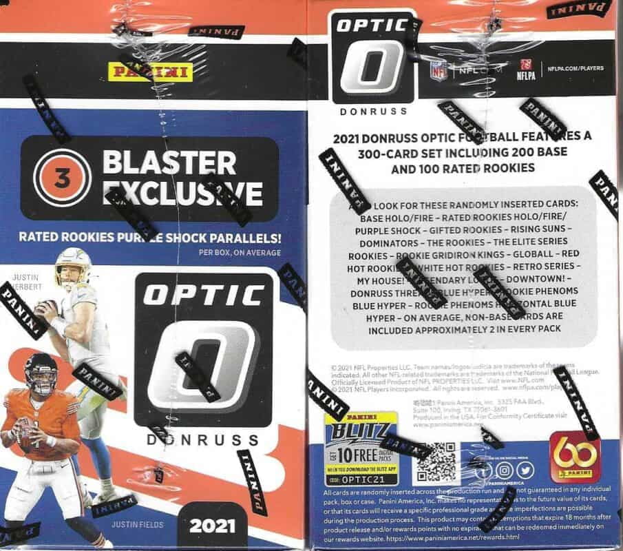 2021 Panini Donruss Optic Football Blaster Box T28759