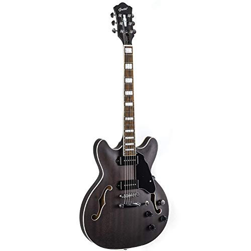 GROTE Semi-Hollow Electric Guitar P90 Grey P43324