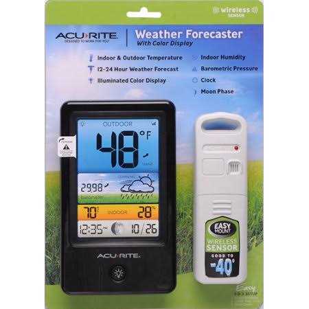 AcuRite Wireless Color Forecaster with Temperature & Humidity F589431