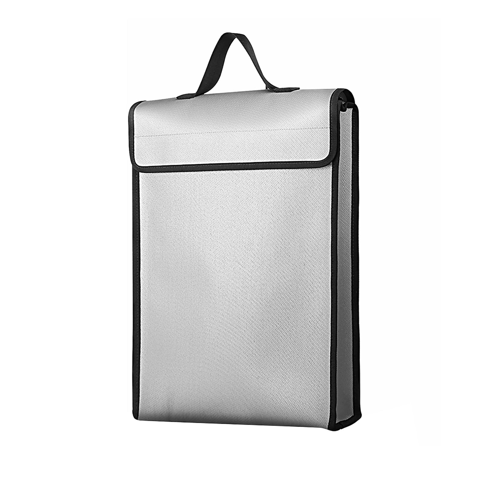 Tomshoo Fireproof Document Bags Waterproof Liquid Silicone Material Heat Insulation 1200℃ Fire Resistant Big Capacity Bag for File Cash Passport Tablet Documents Storage Holder