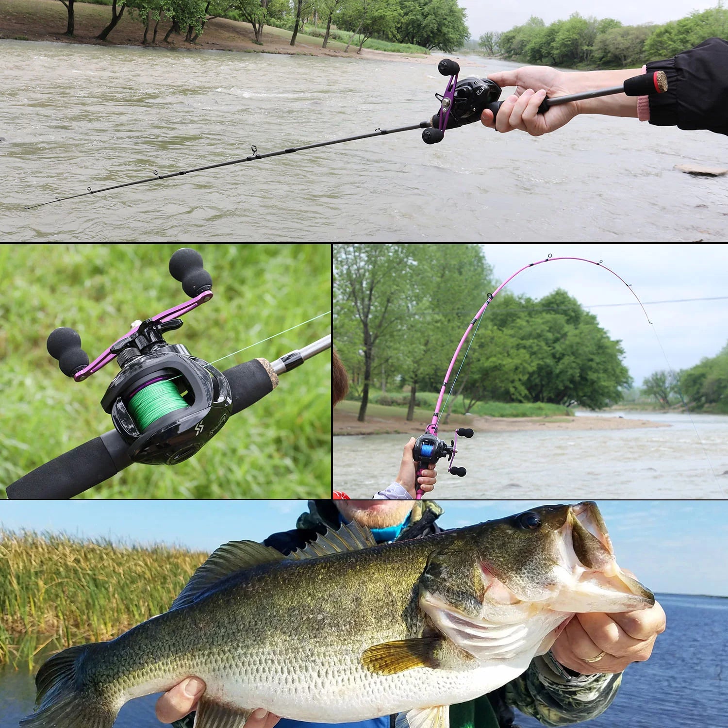 Sougayilang Casting Fishing Rod and Reel Combo W614415