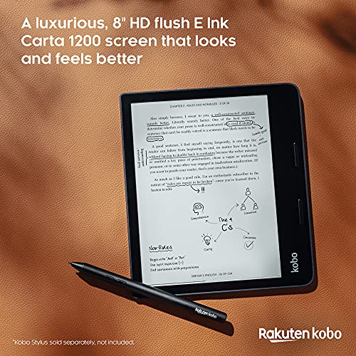 Kobo Sage eReader 8" HD Glare Free Touchscreen Waterproof 32GB W77089