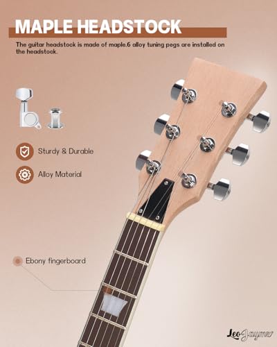 Leo Jaymz DIY Single Cut Electric Guitar Kit Mahogany Rosewood B148