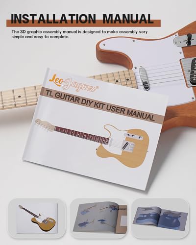 Leo Jaymz DIY Single Cut Electric Guitar Kit Mahogany Rosewood B148