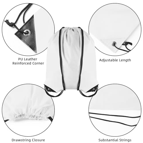 GoodtoU 40 Pack Drawstring Backpacks Waterproof Nylon Cinch Bags for School Gym N792