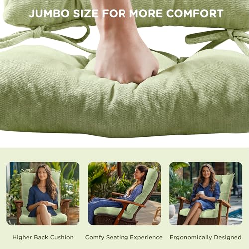 Codi Outdoor Rocking Chair Cushion, Water Resistant, Sage 1PK P38027