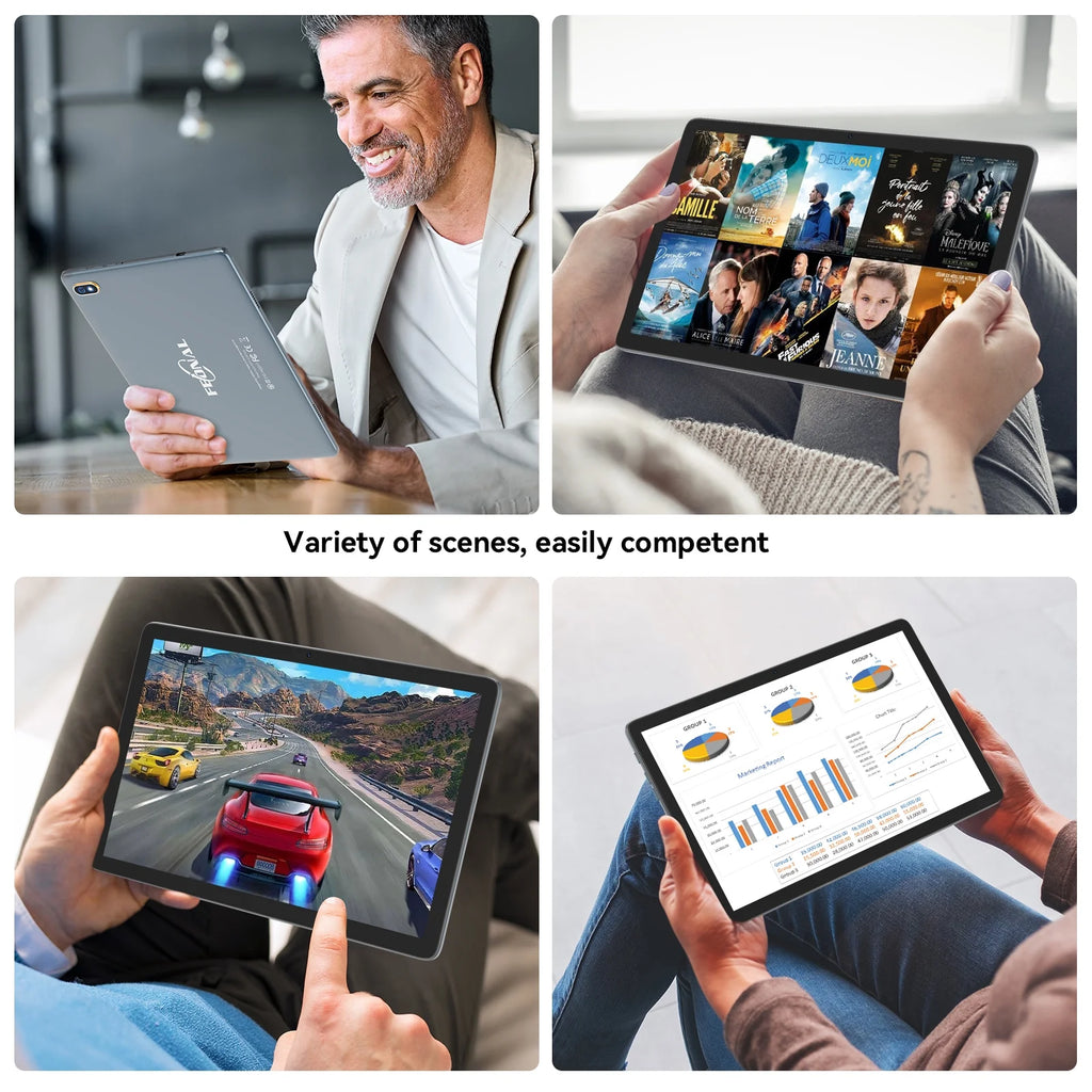 10.1 inch Android 12 Tablet 4GB RAM 128GB ROM WiFi GPS M250