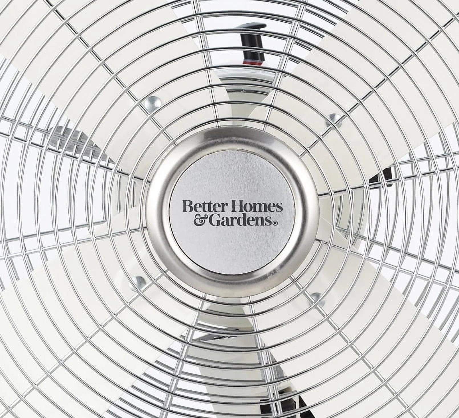 Better Homes & Gardens 16 inch Adjustable Oscillating Metal Stand Fan, Red O2097