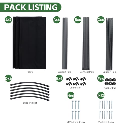 Room Divider Folding Privacy Screens, 3 Panel Portable Partition Q514484