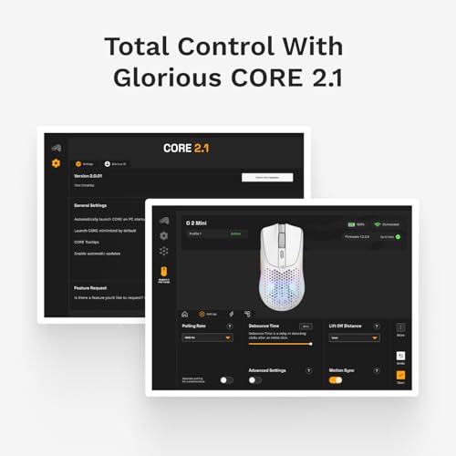 Glorious Gaming Model D 2 Wireless Ergonomic Mouse, 66g, White V612
