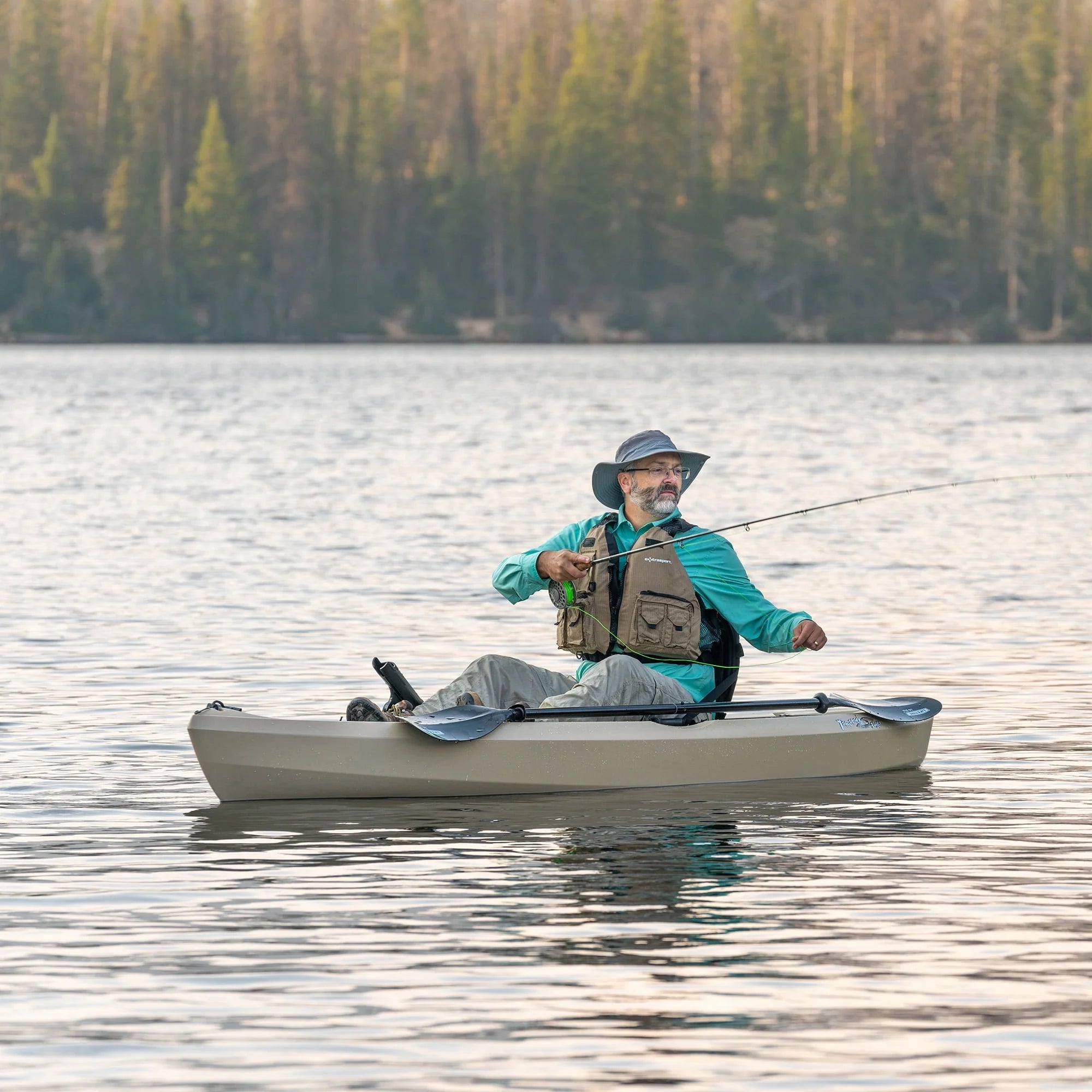 Lifetime Tamarack Angler 10 ft Sit-on-Top Fishing Kayak, Tan Y36375