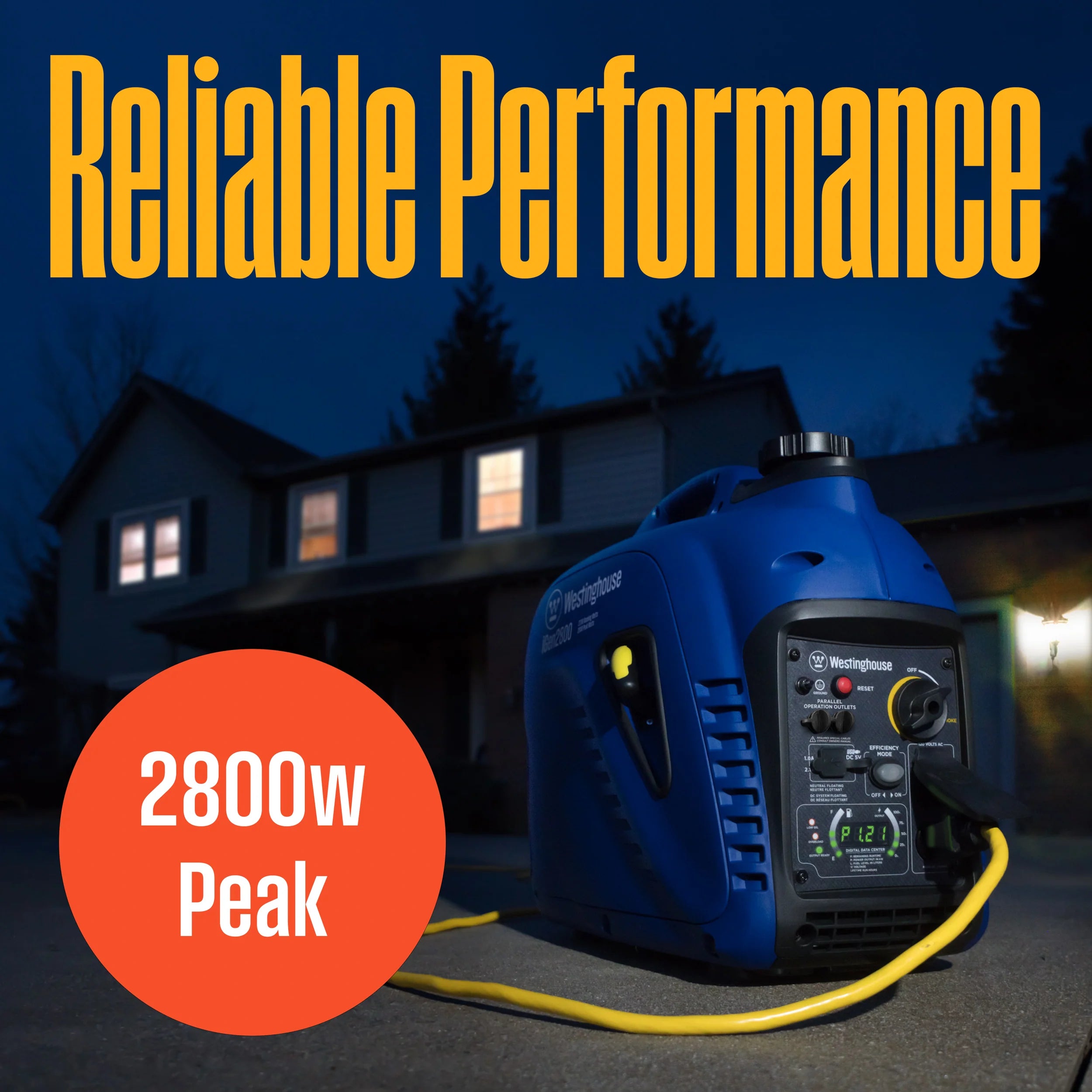Westinghouse 2800 Peak Watt Portable Inverter Generator I14627