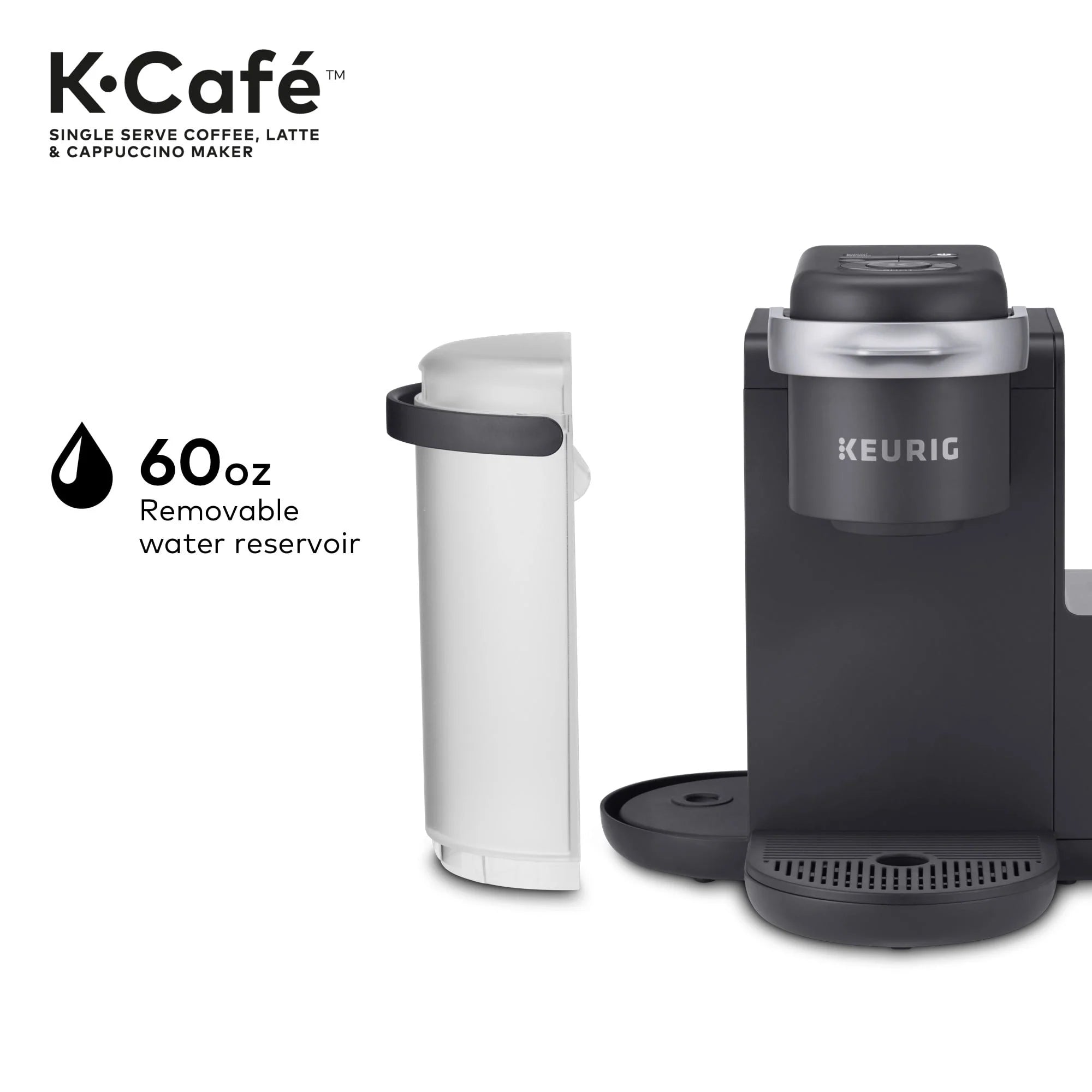Keurig K-Cafe Single Serve K-Cup Coffee, Latte and Cappuccino Maker, Dark Charcoal G39691