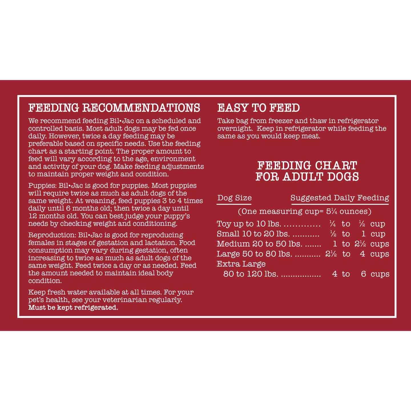 Bil Jac Frozen Dog Food O148