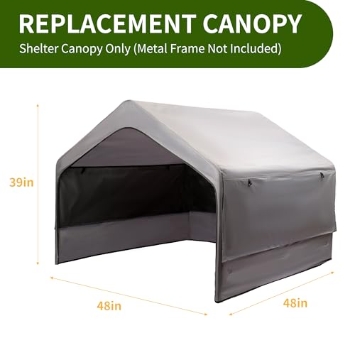 Summertrail Extra Large Dog House Outdoor Tent with Breathable Mesh Windows, Gray U95297