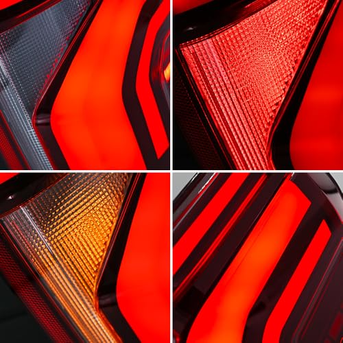 Ford F150 2021-2025 LED Tail Lights with Sequential Turn Signal (Smoke) F9923