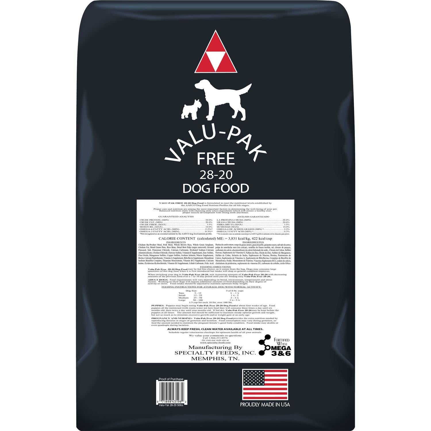 Valu-Pak Free 28-20 Dog Food M456809
