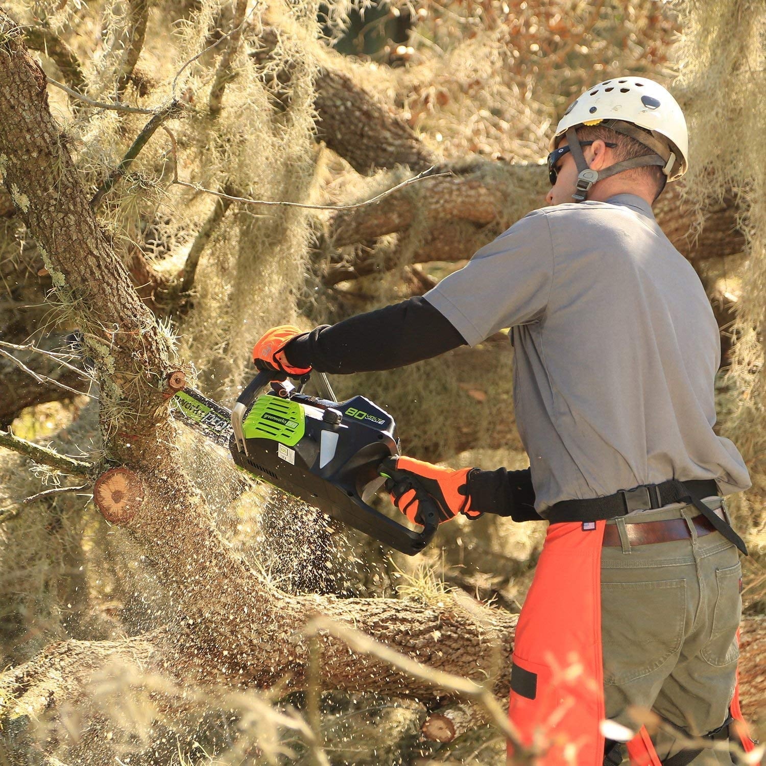 Greenworks Pro 80V Cordless Chainsaw with Battery and Charger L519708