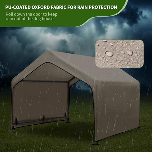 Summertrail Extra Large Dog House Outdoor Tent with Breathable Mesh Windows, Gray U95297