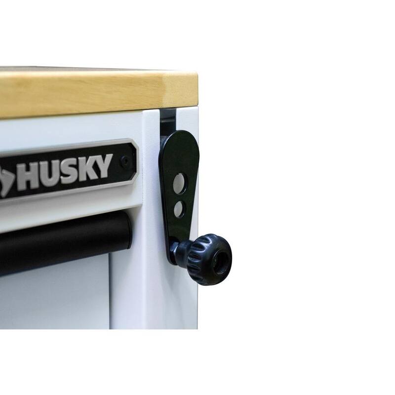 72 in. W Heavy Duty Mobile Workbench Cabinet with Adjustable Height Wood Top S94904