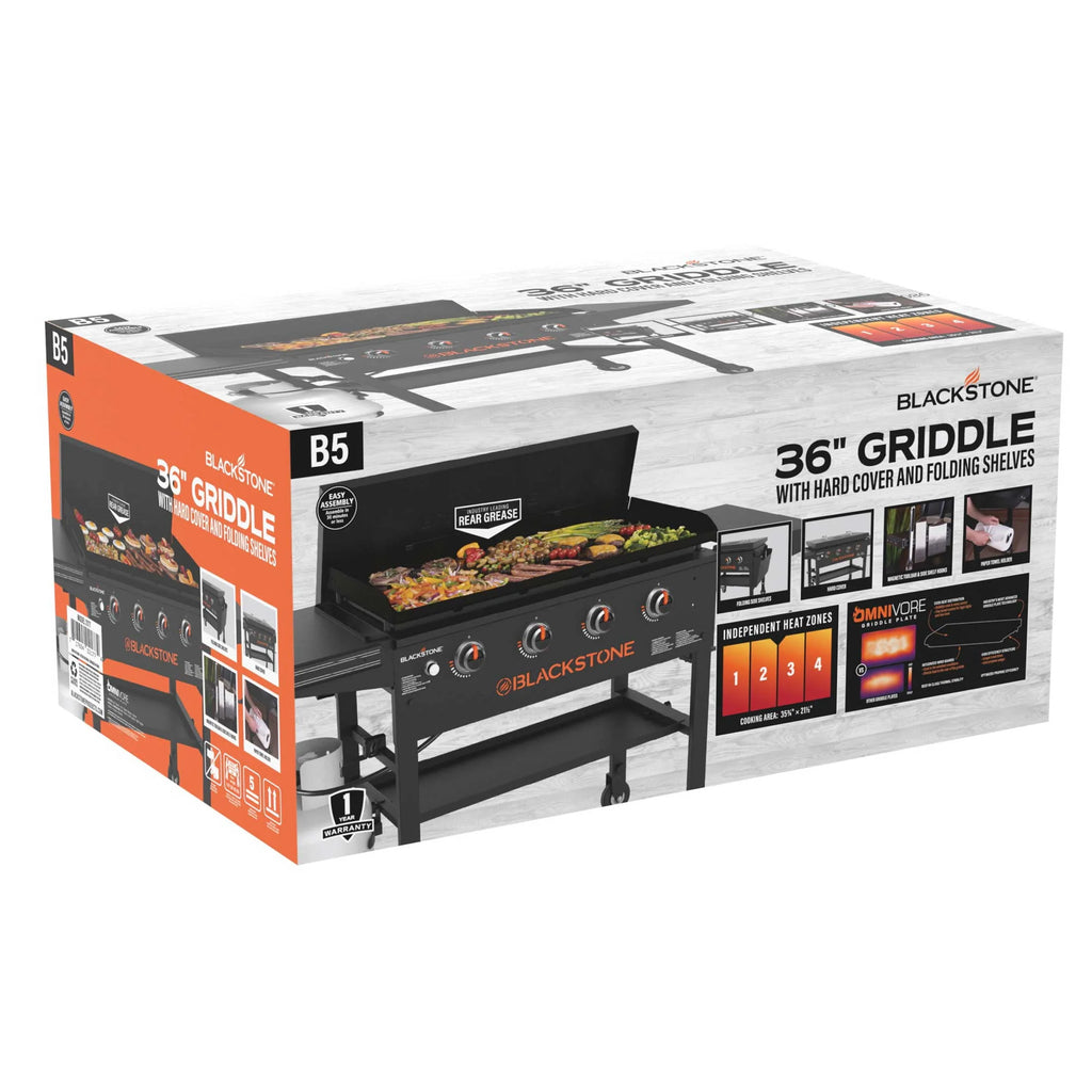Blackstone Original 4-Burner 36 Propane Omnivore Griddle with Hard Cover V144139